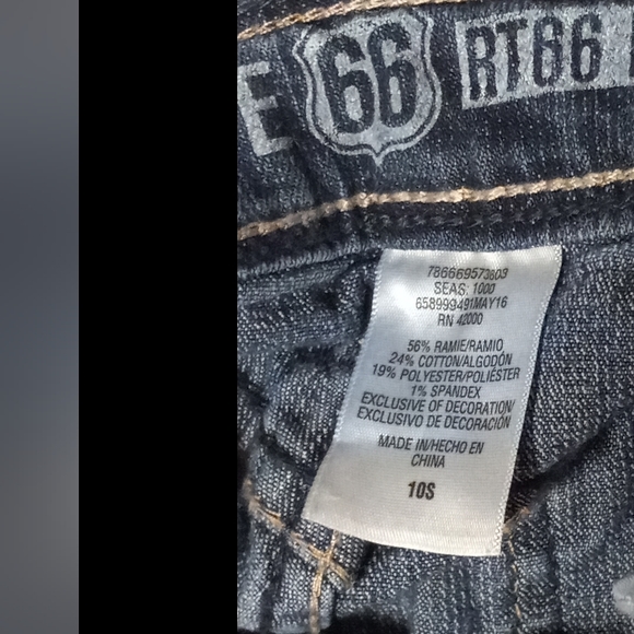 Route 66 girls jeans bootcut Size 10S - Picture 8 of 8